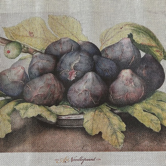 Large Plate of Figs Needlepoint Canvas ( NWOT) - Picture 12 of 13